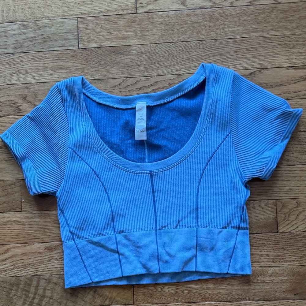 Offline by Aerie Blue Athletic Top